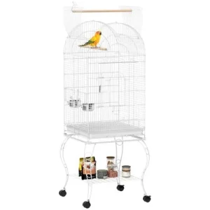 PawHut Jaula para Pájaro Blanco