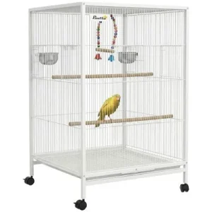 PawHut Jaula para Pájaro Blanco