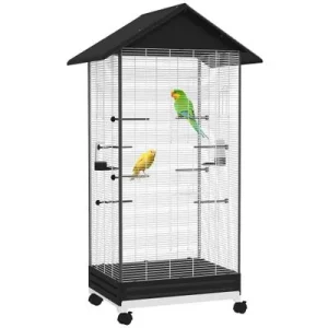 PawHut Jaula para Pájaro Negro