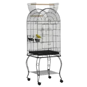 PawHut Jaula para Pájaro Negro