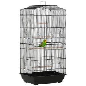 PawHut Jaula para Pájaro Negro