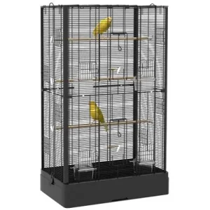PawHut Jaula para Pájaro Negro