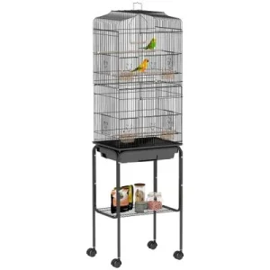 PawHut Jaula para Pájaro Negro