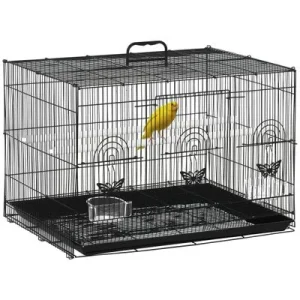 PawHut Jaula para Pájaro Negro