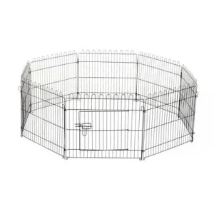 PawHut Parque de Perro Ø180x61 cm Negro 1 Article