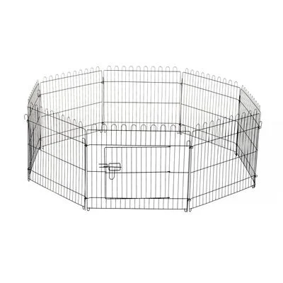 PawHut Parque de Perro Ø180x61 cm Negro 1 Article