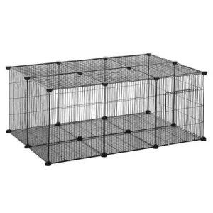 PawHut Parque para Animales Pequeño 105x70x45cm Negro 1 Article