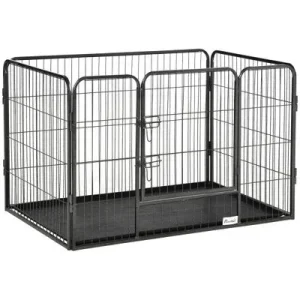 PawHut Parque para Mascota 109x74x71 cm Gris 1 Article