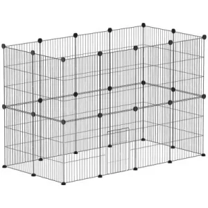 PawHut Parque para Mascota 120x60x80 cm Negro 1 Article