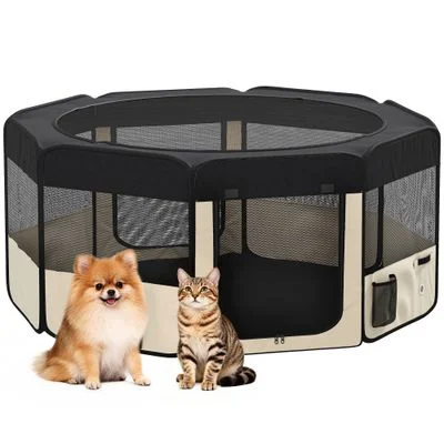 PawHut Parque para Mascota 90x90x41cm Negro 1 Article