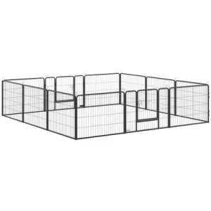 PawHut Parque para Perro 80x60 cm Gris 1 Article