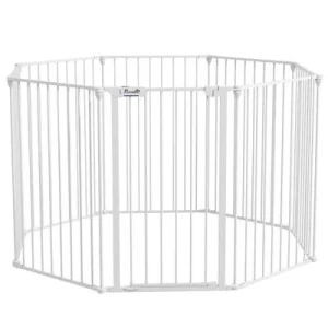 PawHut Parque para Perros 154x154x90 cm Blanco 1 Article