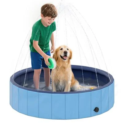 PawHut Piscina para Perro 120x120x30 cm