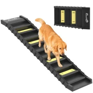 PawHut Rampa para Perro 154x40x7.5 cm Negro 1 Article