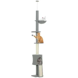 PawHut rascador 30x25x240 cm Gris Claro 1 Article