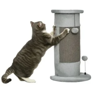 PawHut Rascador para Gato 34x25.5x58 cm Gris 1 Article
