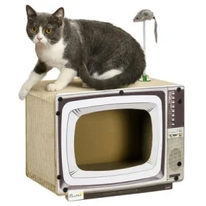 PawHut Rascador para Gato 43x23x32.5 cm Arena 1 Article