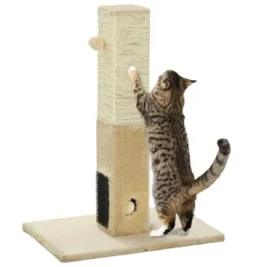 PawHut Rascador para Gato 59.5x39x79 cm Beige 1 Article