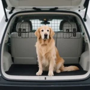 PawHut Rejilla Seguridad Coche Perro 120x40.5 cm Negro 1 Article
