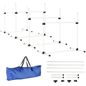 PawHut Set Agilidad para Perro 99x65x94 cm Blanco 1 Article