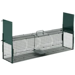 PawHut Trampa para Animales Vivo 100x25x28 cm Verde Oscuro 1 Article