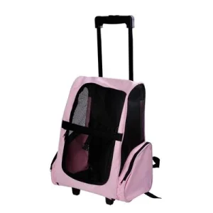 PawHut Transportín Carrito para Mascota 42x25x55 cm Rosa 1 Article