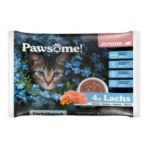 Pawsome Junior 4 x 85 g Salmón