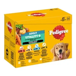 Pedigree Adult para perros Vitality+ bolsitas en salsa 12 x 85 g (4 variedades)