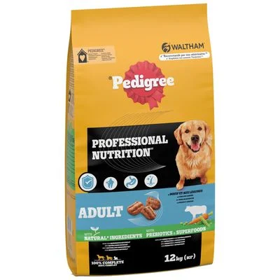 Pedigree Professional Nutrition Adult con vacuno y verdura 12 kg