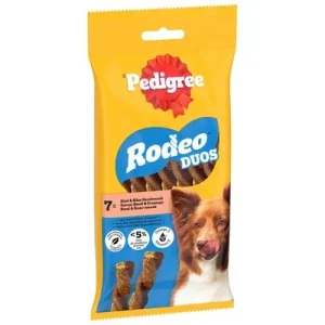 Pedigree Rodeo Duos snacks para perros Vacuno y queso (7 unidades)