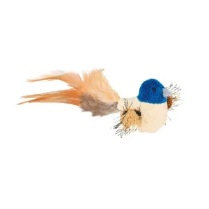 Peluche Trixie Pájaro con Plumas y Catnip (8 cm) para gatos