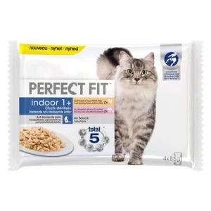Perfect Fit Sterilised Indoor para gatos 4 x 85 g