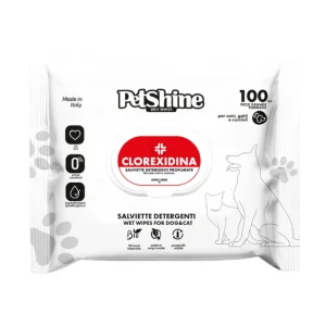 PetShine Toallitas Húmedas con Clorhexidina para perros y gatos– Pack Económico