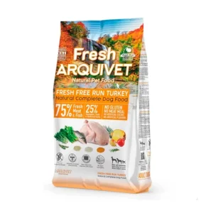 Pienso Semihúmedo de Pavo de Corral Arquivet Fresh 2.5kg / 10kg – ¡Fórmula Insuperable!