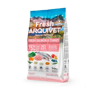 Pienso Semihúmedo de Salmón y Pavo Arquivet Fresh 2.5kg / 10kg – ¡Fórmula Excepcional!