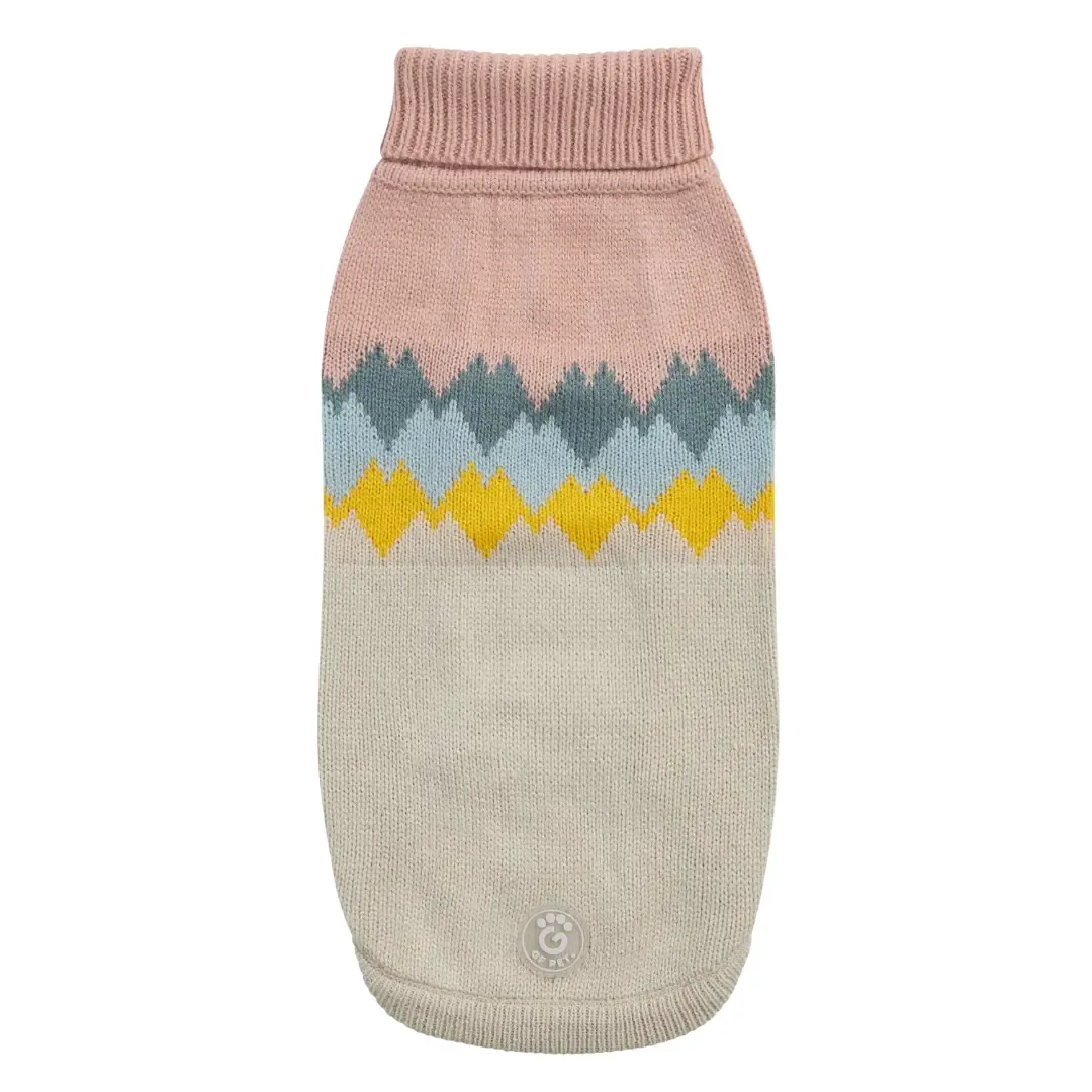 POLERA FIRESIDE GRIS Y ROSA GF PET