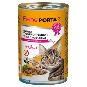 Feline Porta 21 6 x 400 g en latas para gatos Atún con surimi (sin cereales)