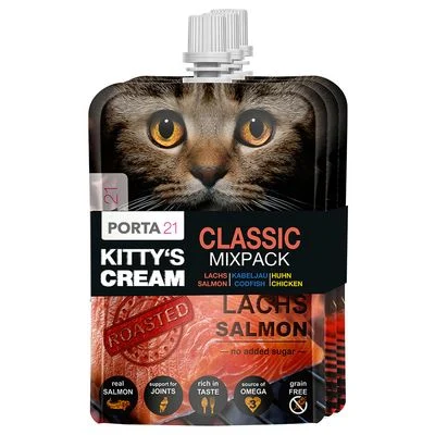 Porta 21 Kitty's Cream snack para gatos - Pack mixto 3 x 90 g (3 variedades)