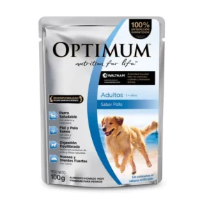 POUCH OPTIMUM ADULTO RAZAS MEDIANAS Y GRANDES 100 GR