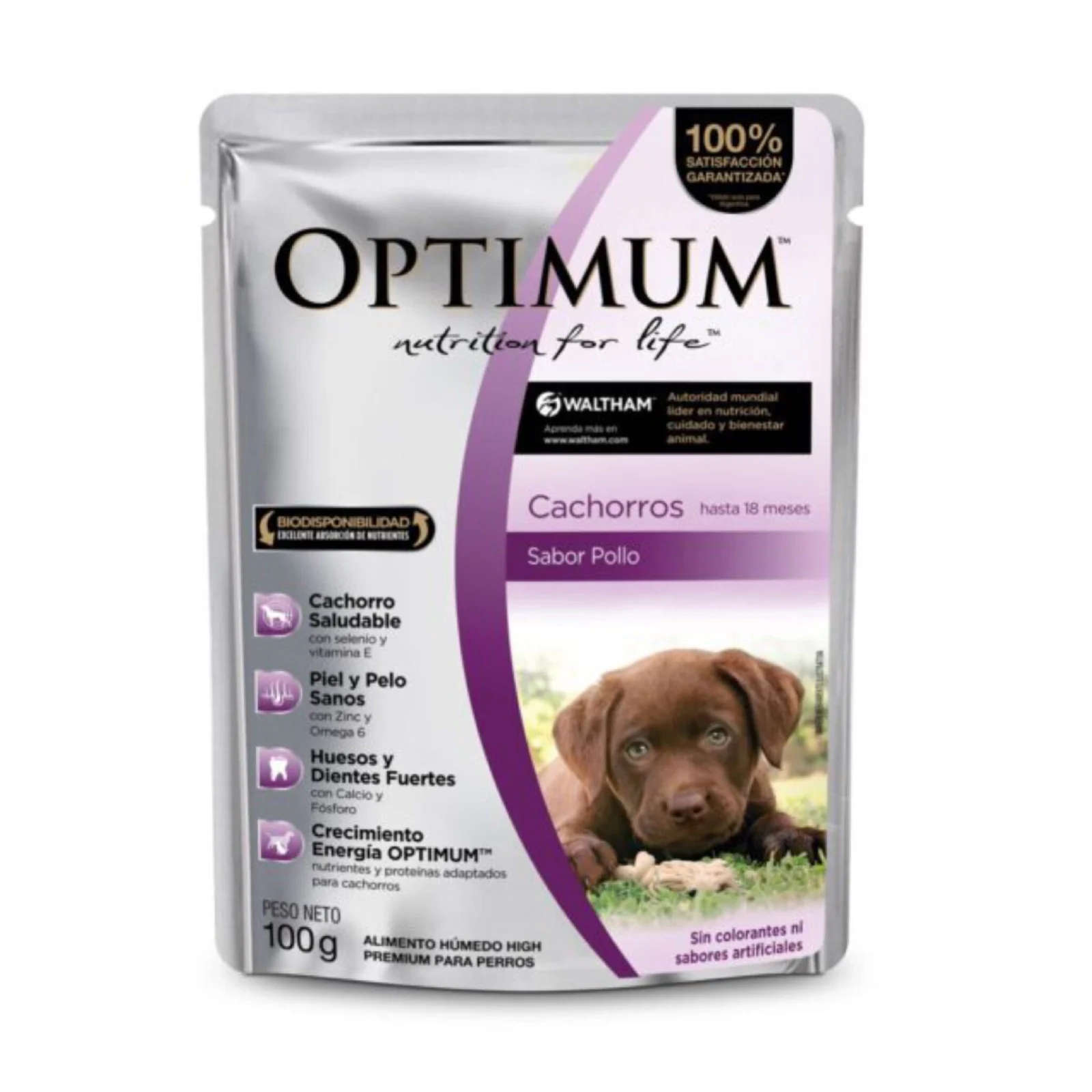 POUCH OPTIMUM CACHORRO 100 GR