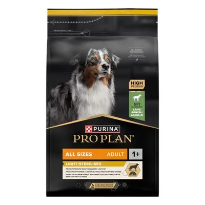 Pro Plan All Sizes Adult Light Sterilised cordero 3 kg
