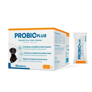 ProbioPlus Bioibérica (30 Sobres) | Triplebiótico y Vitamina B12 para Perros