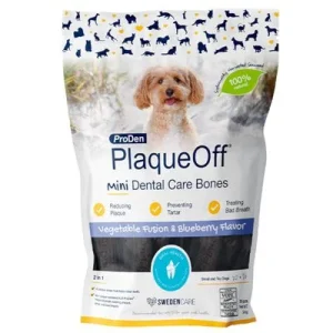 ProDen PlaqueOff Cuidado Dental Huesos Verdura y arándanos Mini (340 g)