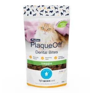 ProDen PlaqueOff Dental Bites para gatos 60 g (Veggie)
