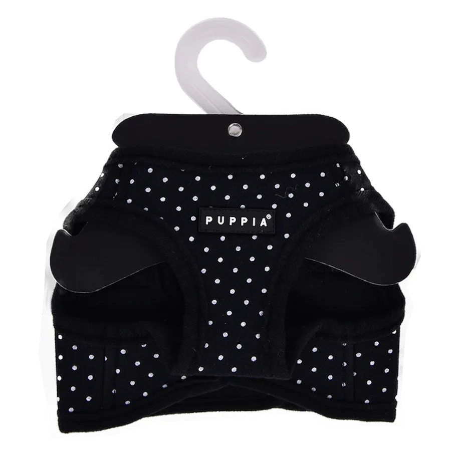 Puppia Dotty Chaleco Negro arnés para perros - Image 2