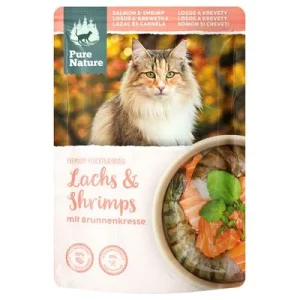 Pure Nature Cat Salmón y gambas 12 x 80 g
