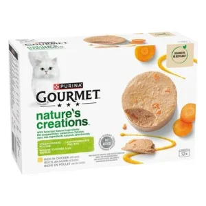 Purina Gourmet Nature's Creation Mousse 12 x 85 g Pollo y zanahorias