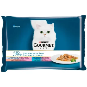 PURINA Gourmet Perle Delicias del Océano 4x85g y 12x(4x85g)