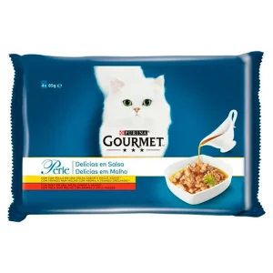 PURINA Gourmet Perle Delicias en Salsa 4x85g y 12x(4x85g)