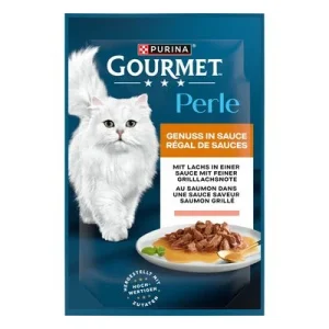 Purina Gourmet Perle Delicias en Salsa 52 x 85 g - Pack Ahorro 52 x 85 g - Salmón
